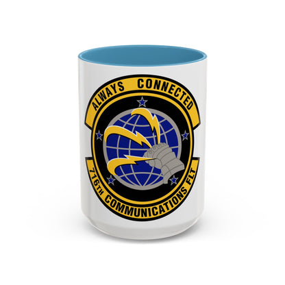 716th Communications Flight (U.S. Air Force) Accent Coffee Mug