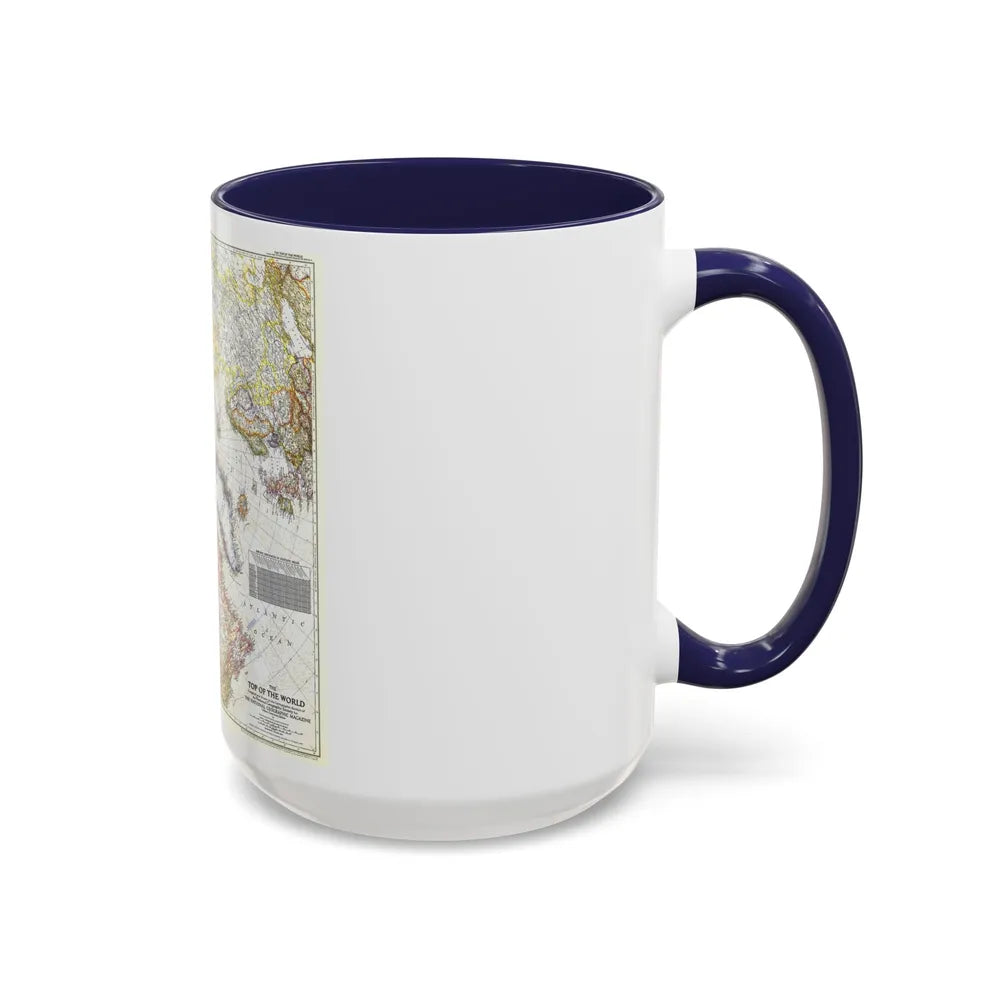 Top Of The World (1949) (Map) Accent Coffee Mug-Go Mug Yourself