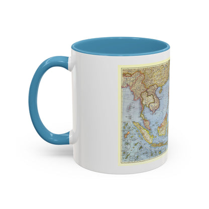 Asia - Southeast (1944) (Map) Accent Coffee Mug