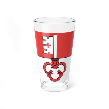 Flag of Canton of Obwalden (Switzerland) Pint Glass 16oz
