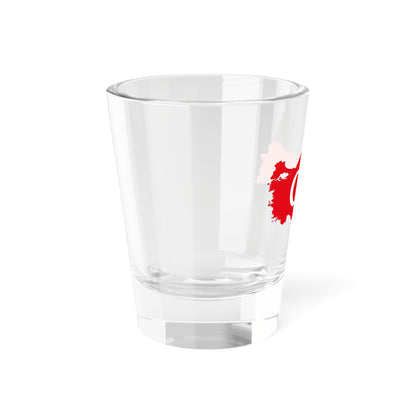 Turkey-Flagmap (Turkey) Shot Glass 1.5oz