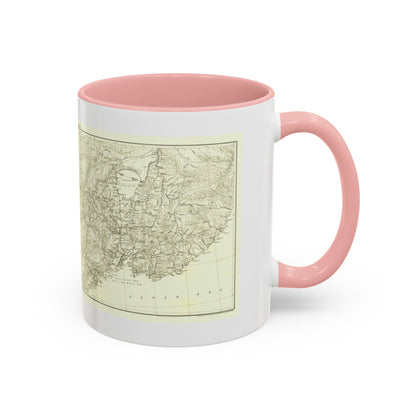 Asia - Kirin, Harbin, Vladivostok (1905) (Map) Accent Coffee Mug
