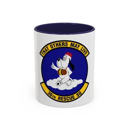 36 Rescue Sq AETC (U.S. Air Force) Accent Coffee Mug