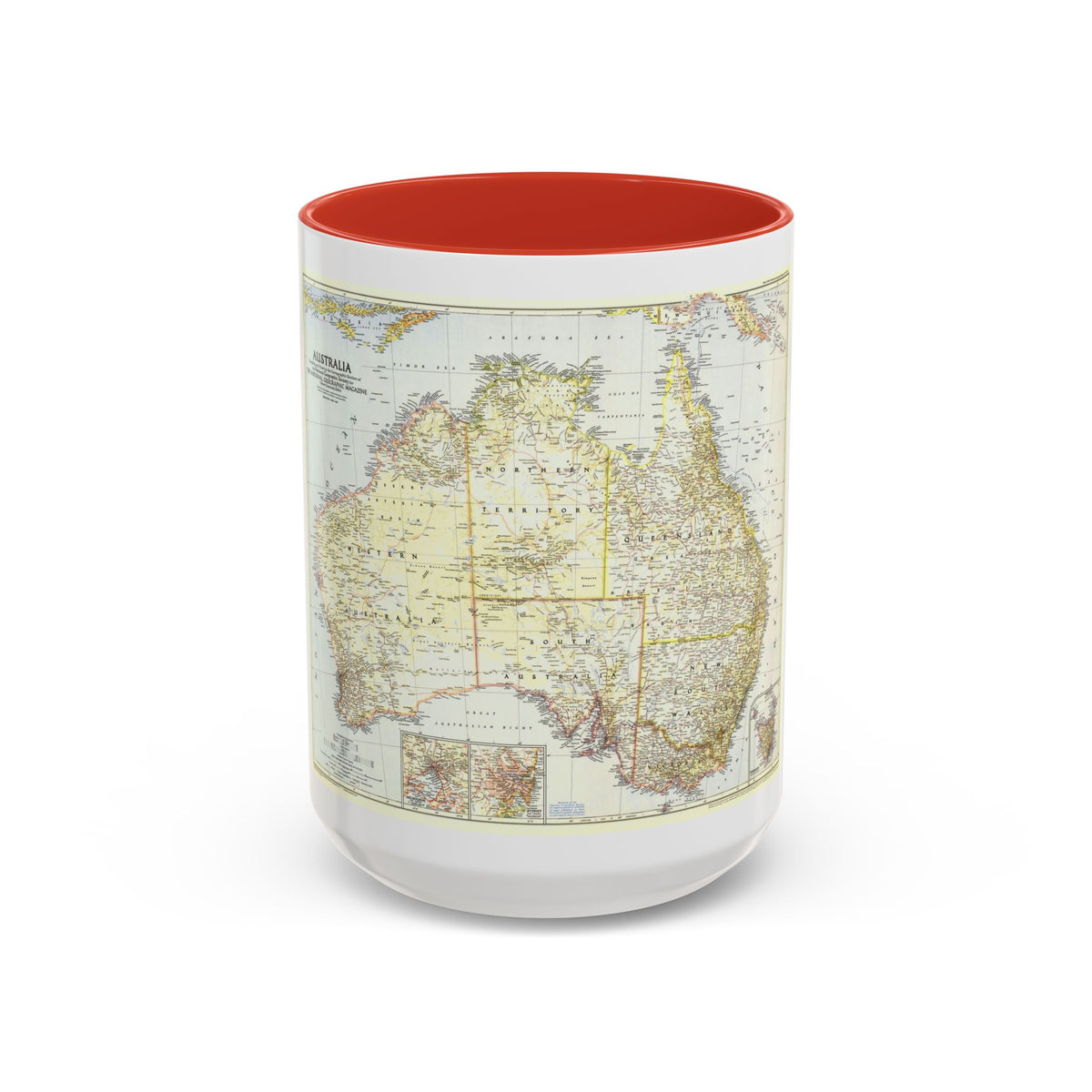 Australia (1948) (Map) Accent Coffee Mug