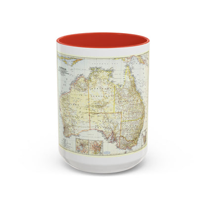 Australia (1948) (Map) Accent Coffee Mug