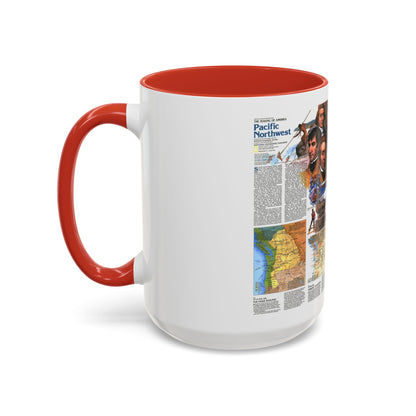 USA - Pacific Northwest 2 (1986) (Map) Accent Coffee Mug