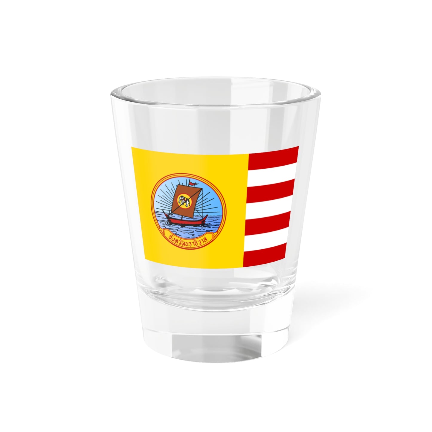 Flag of Naratiwat Province Thailand - Shot Glass 1.5oz