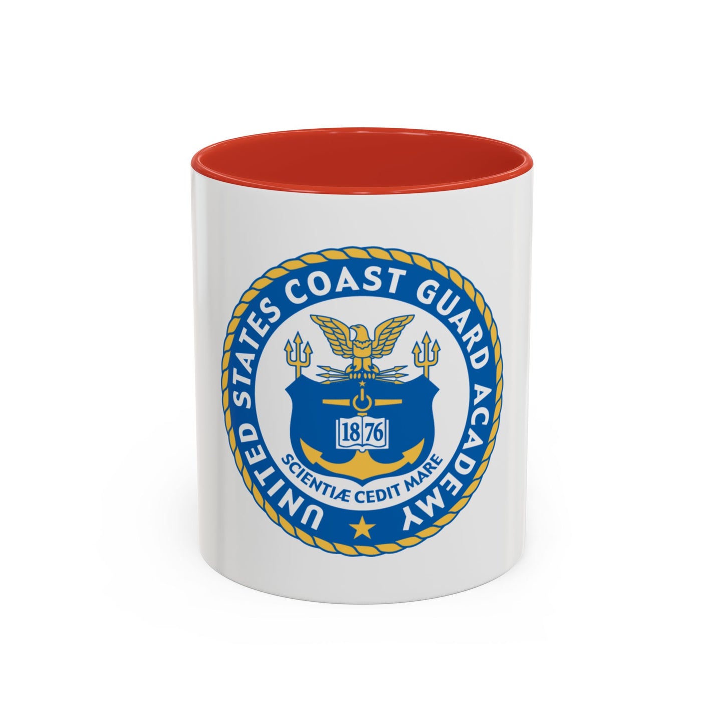 USCG Academy (U.S. Coast Guard) Accent Coffee Mug