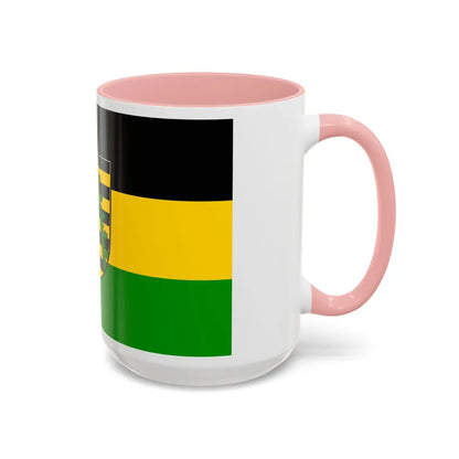 Flag of Coburg Germany - Accent Coffee Mug-Go Mug Yourself