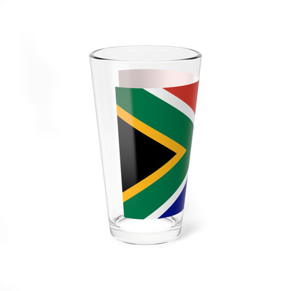 Flag of South Africa as Paths (South Africa) Pint Glass 16oz