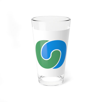 Flag of Tsukuba Ibaraki (Japan) Pint Glass 16oz