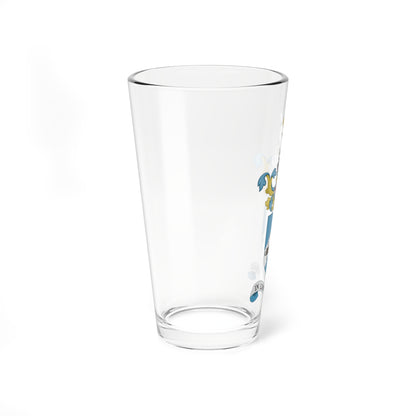 UoY CoA updated (United Kingdom) (Coat of Arms) Pint Glass 16oz