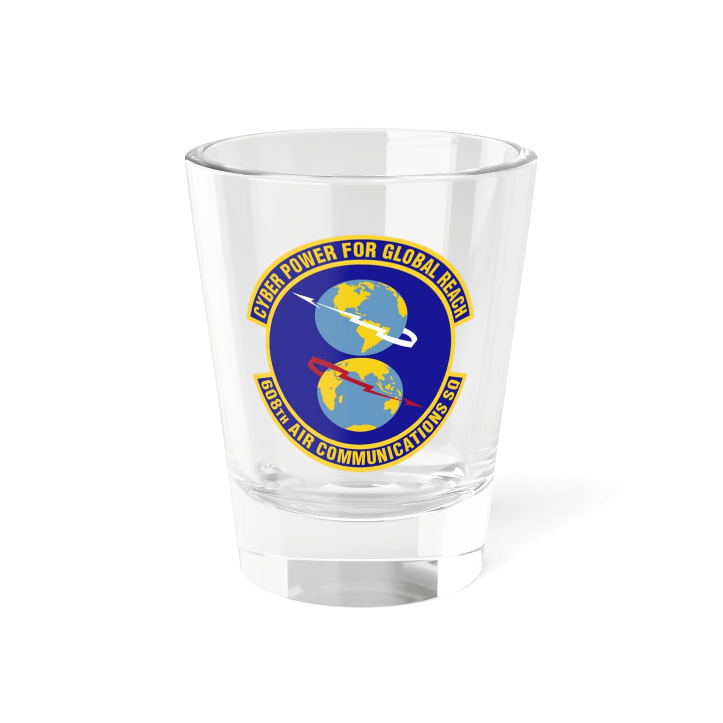 Verre à liqueur 608e escadron de communications aériennes (US Air Force) 1,5 oz