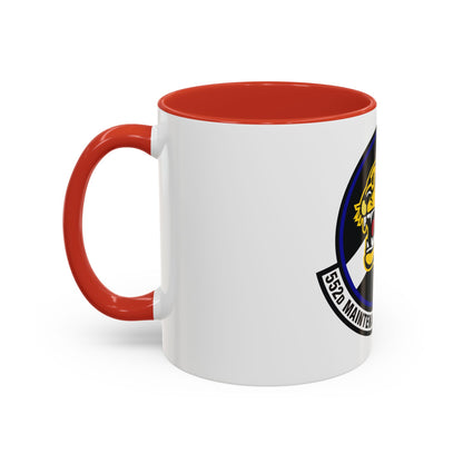552nd Maintenance Operations Squadron (U.S. Air Force) Accent Coffee Mug