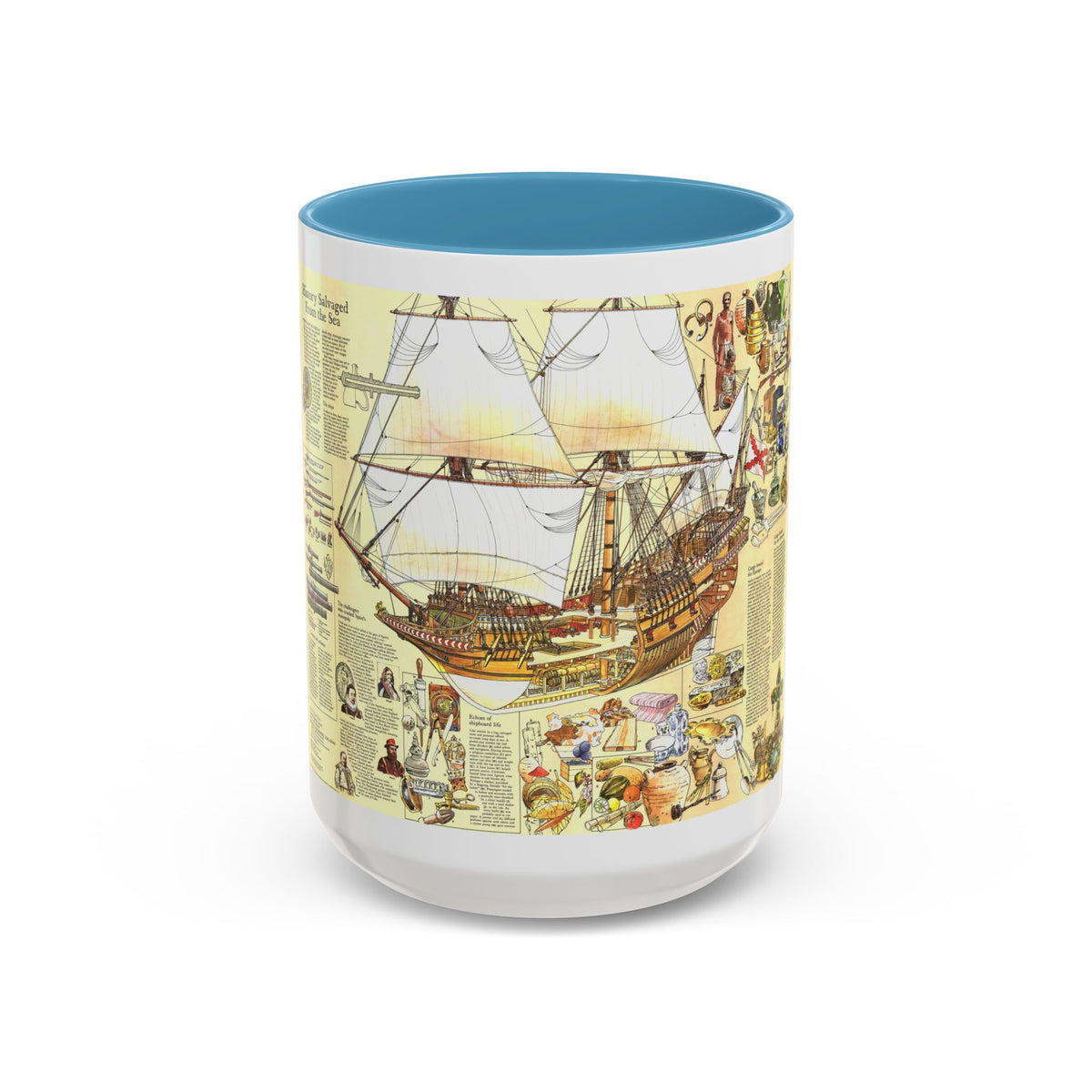 History Salvaged from the Sea (1977) (Map) Accent Coffee Mug