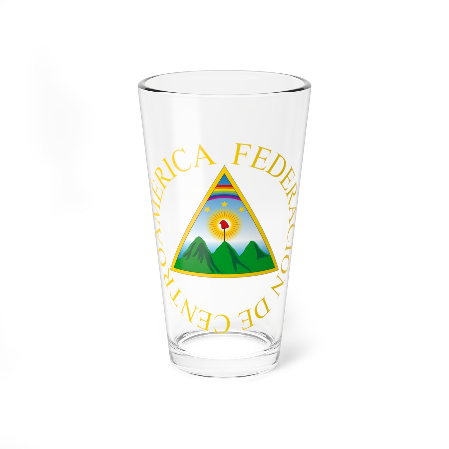 Escudo de la Representación Nacional de Centroamérica (Nicaragua) (Coat of Arms) Pint Glass 16oz