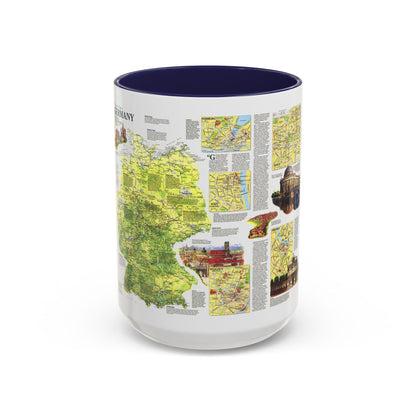Germany - A Traveller's Map (1991) (Map) Accent Coffee Mug