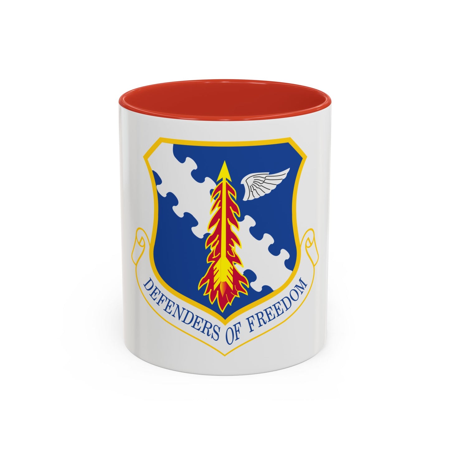 182d Airlift Wing insignia AFD 080128 056 (U.S. Air Force) Accent Coffee Mug