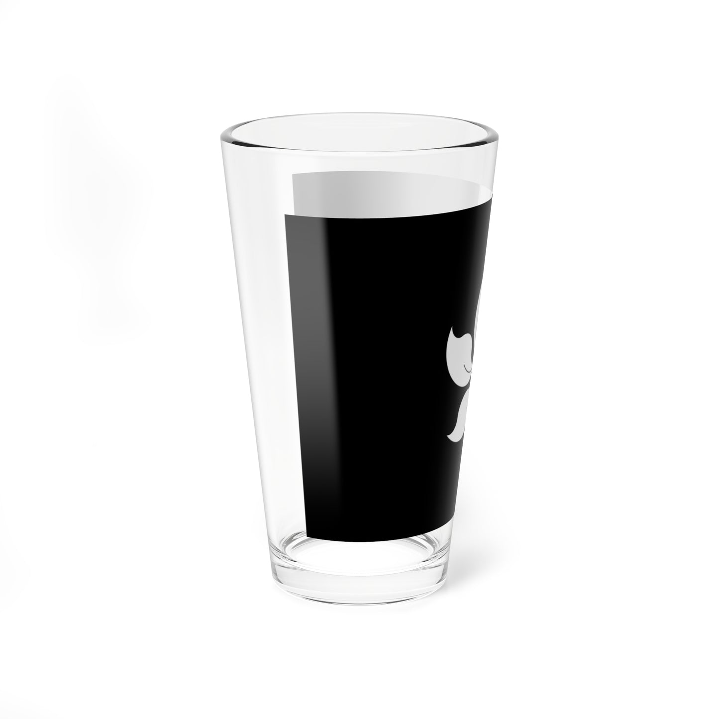 Flag of Hong Kong black and white variant 3 (China) Pint Glass 16oz