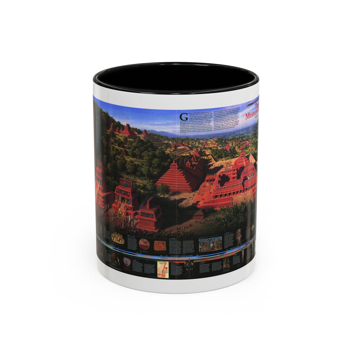 North America - The Mesoamericans (1997) (Map) Accent Coffee Mug