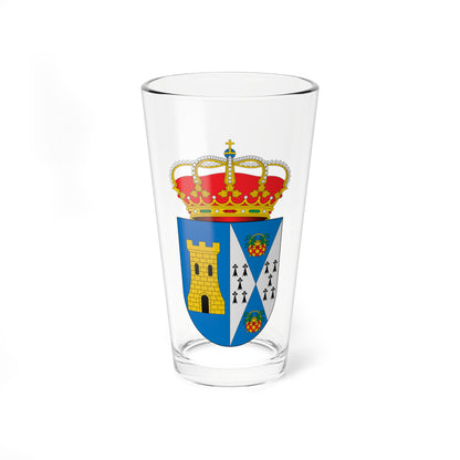Escudo de Albaida del Aljarafe Sevilla (Spain) (Coat of Arms) Pint Glass 16oz