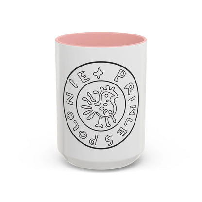 Emblem of Civitas Schinesghe - Accent Coffee Mug-15oz-Pink-Go Mug Yourself