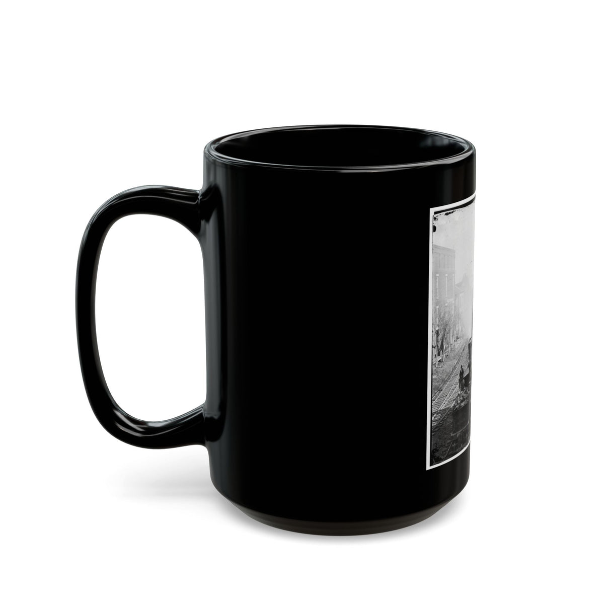 Atlanta, Georgia. Railroad Yards (U.S. Civil War) Black Coffee Mug