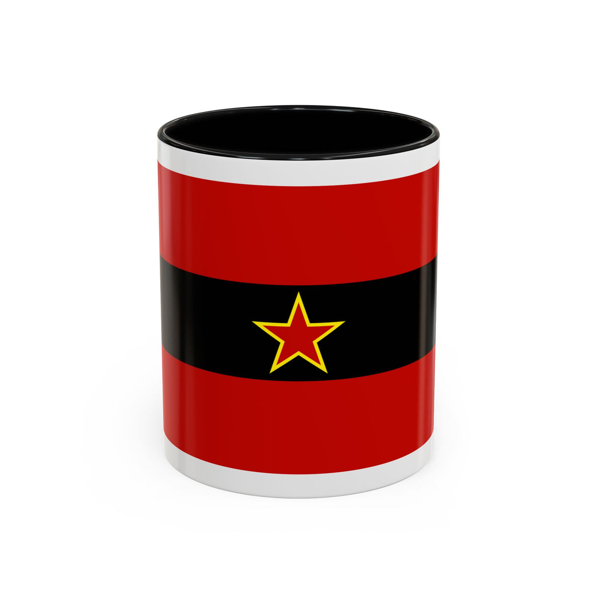 Civil Ensign of Albania 1945 to 1992 - Accent Coffee Mug