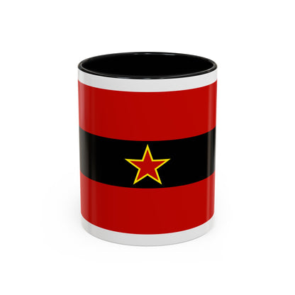 Civil Ensign of Albania 1945 to 1992 - Accent Coffee Mug