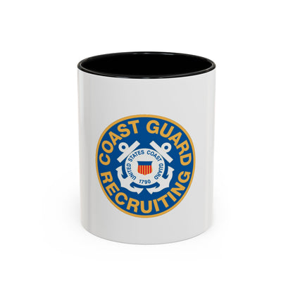 Coast Guard Recruiting (U.S. Coast Guard) Accent Coffee Mug
