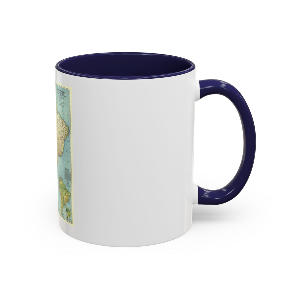 South America (1942) (Map) Accent Coffee Mug