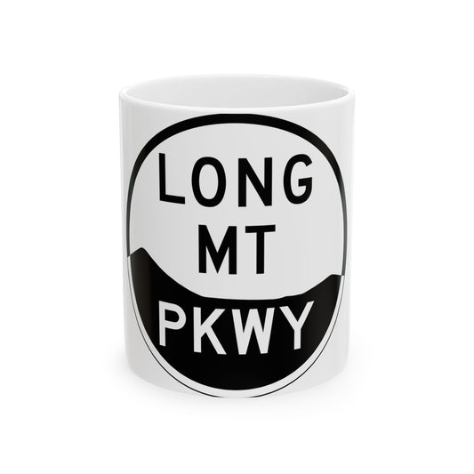 LongMtPkwy (New York) (Road Sign) White Coffee Mug