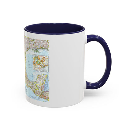 Central America - Mexico (1961) (Map) Accent Coffee Mug