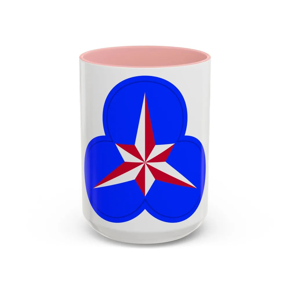 XXXVI Corps (U.S. Army) Accent Coffee Mug-15oz-Pink-Go Mug Yourself