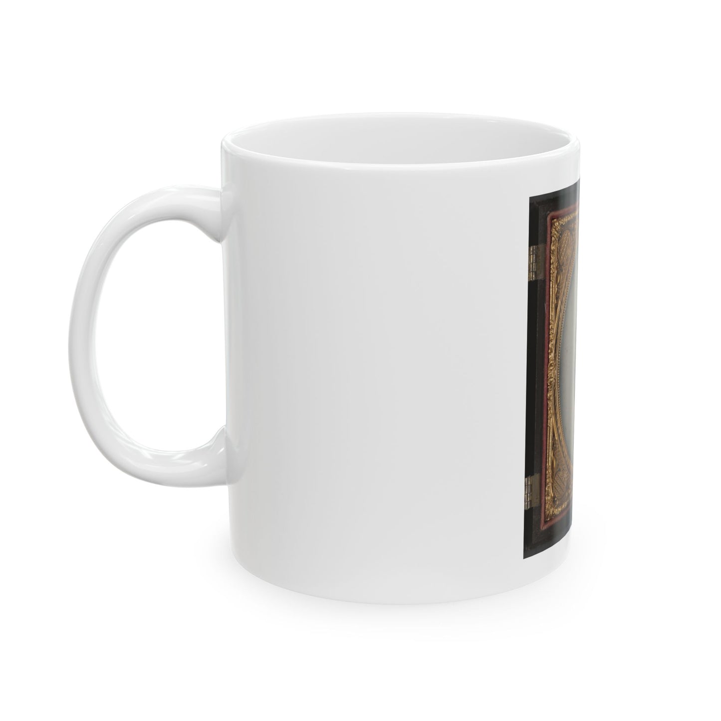 Captain Augustus C. Thompson Of Co. G, 16th Georgia Infantry Regiment With Sword (U.S. Civil War) White Coffee Mug