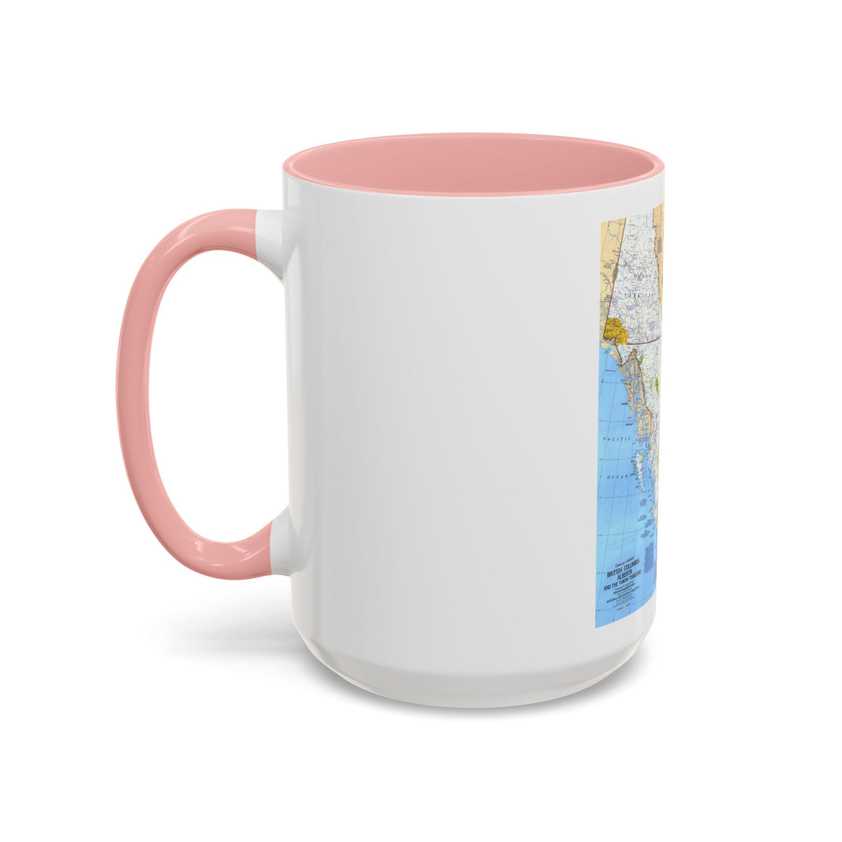 Canada - British Columbia, Alberta & Yukon (1978) (Map) Accent Coffee Mug