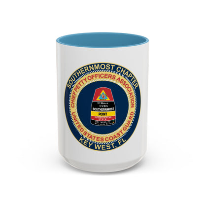 USCG CPOA Key West FL Southernmost Chapter (U.S. Coast Guard) Accent Coffee Mug