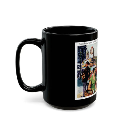 Brooke Bond Tea advertisement, 1955 - Black Coffee Mug-Go Mug Yourself