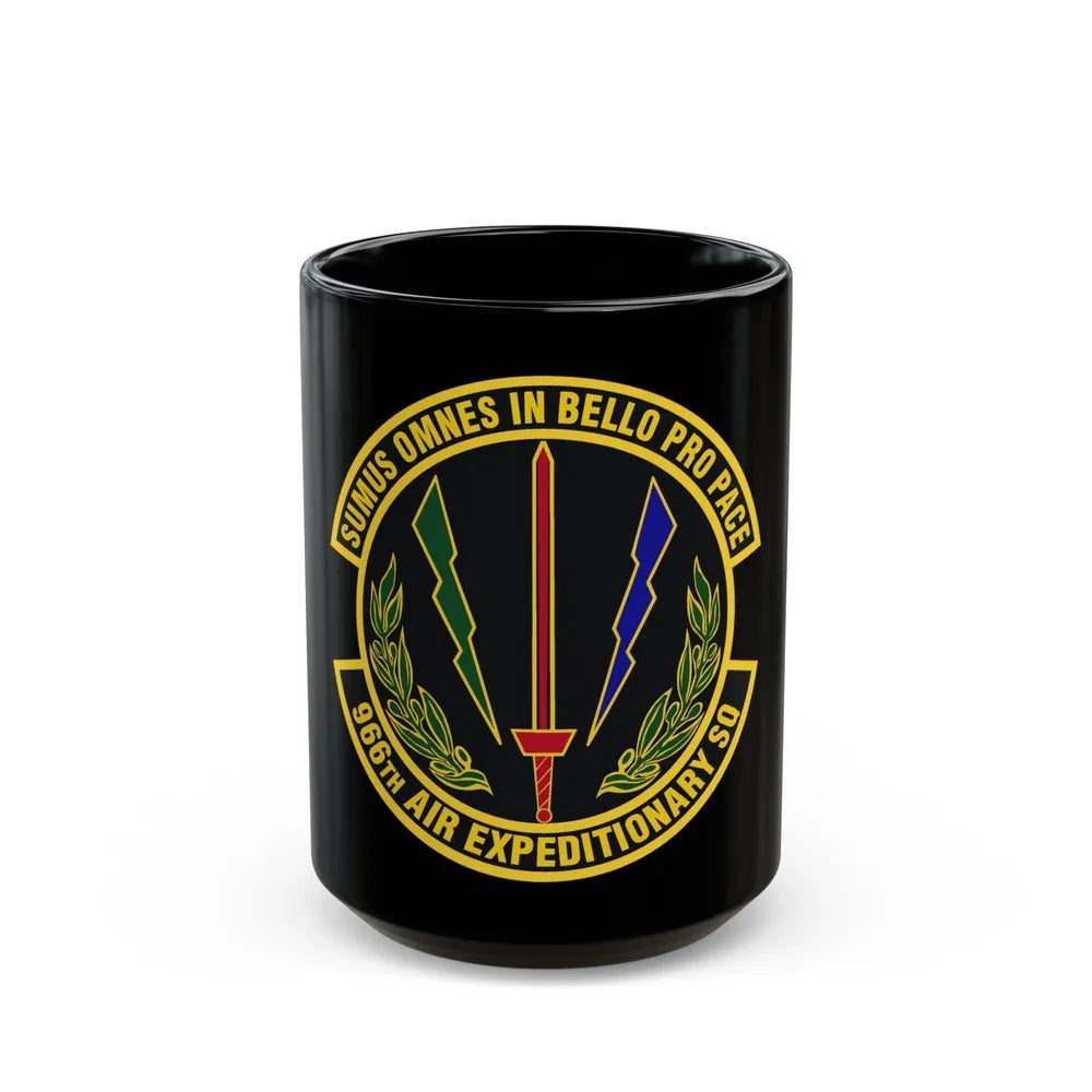 966th Air Expeditionary Squadron (U.S. Air Force) Black Coffee Mug-15oz-Go Mug Yourself