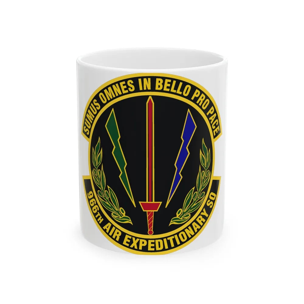 966th Air Expeditionary Squadron (U.S. Air Force) White Coffee Mug-11oz-Go Mug Yourself