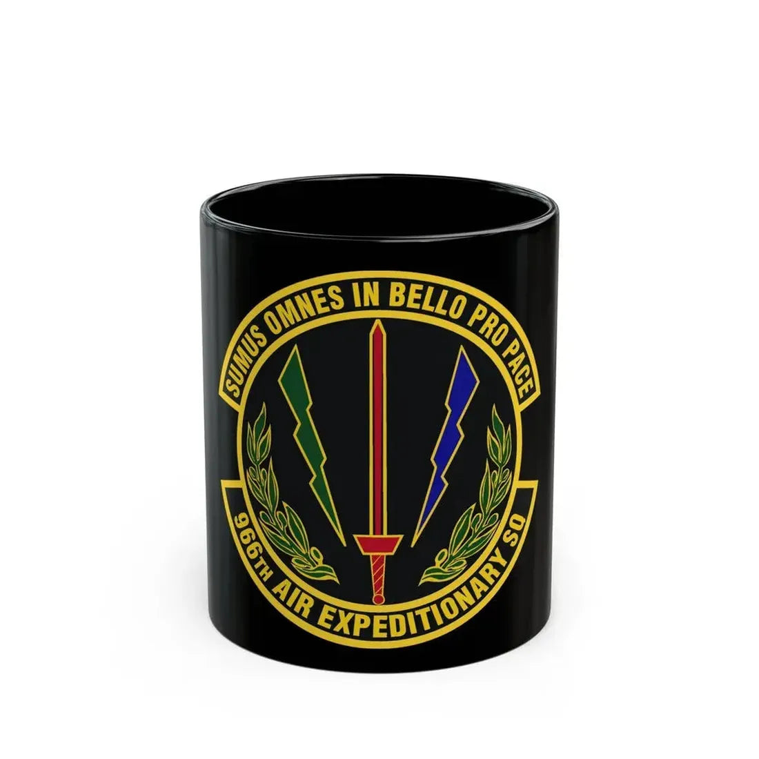 966th Air Expeditionary Squadron (U.S. Air Force) Black Coffee Mug 11oz - Go Mug Yourself