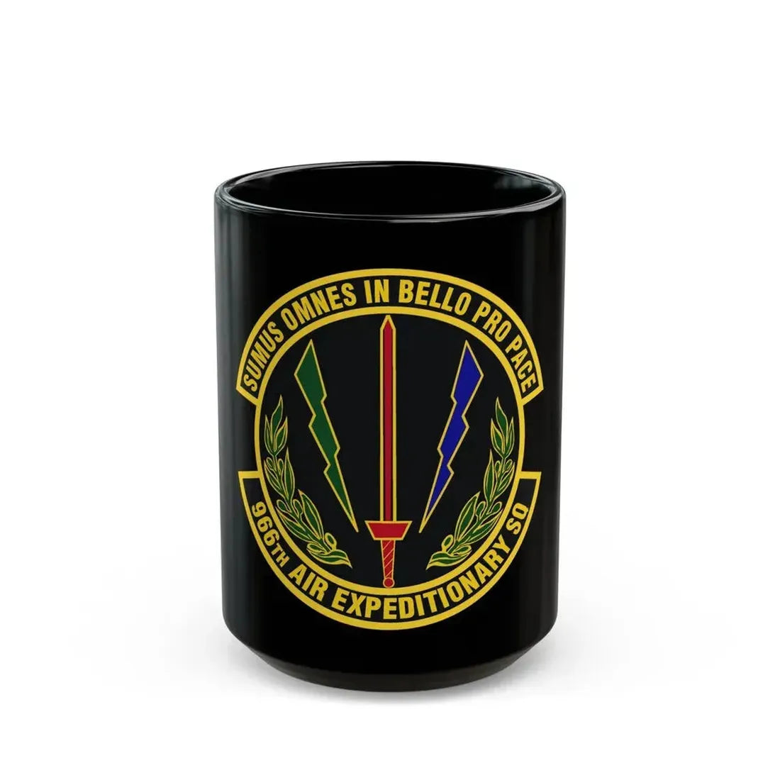 966th Air Expeditionary Squadron (U.S. Air Force) Black Coffee Mug 15oz - Go Mug Yourself