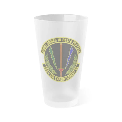 966th Air Expeditionary Squadron (U.S. Air Force) Frosted Pint Glass 16oz Default Title - Go Mug Yourself