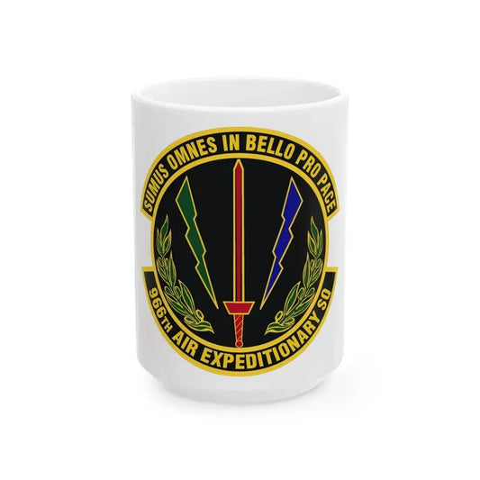 966th Air Expeditionary Squadron (U.S. Air Force) White Coffee Mug 15oz - Go Mug Yourself