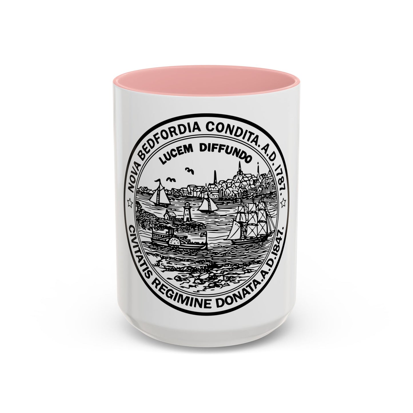 Seal of New Bedford Massachusetts - Accent Coffee Mug