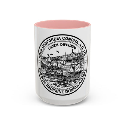 Seal of New Bedford Massachusetts - Accent Coffee Mug