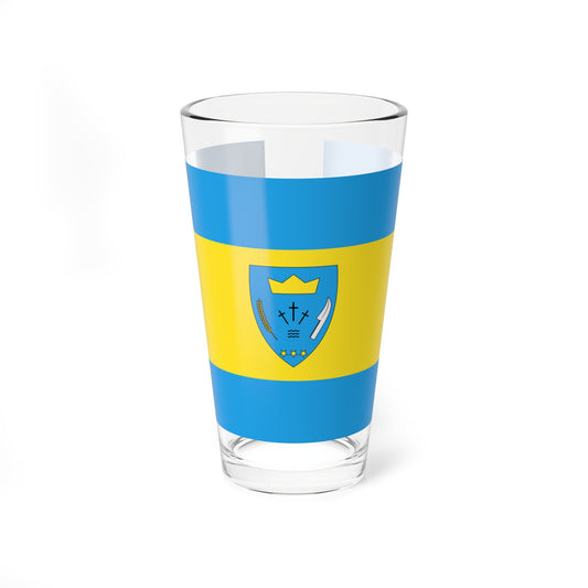 Flag of Egyhazasdengeleg (Hungary) Pint Glass 16oz