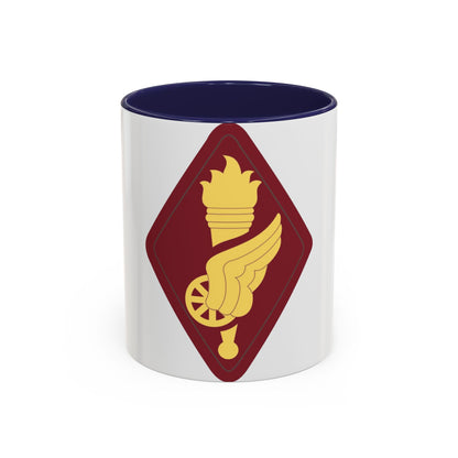 Transportation Center and School (U.S. Army) Accent Coffee Mug-11oz-Navy-Go Mug Yourself