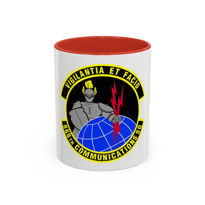 868th Communications Squadron (U.S. Air Force) Accent Coffee Mug