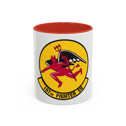 107th Fighter Squadron (U.S. Air Force) Accent Coffee Mug